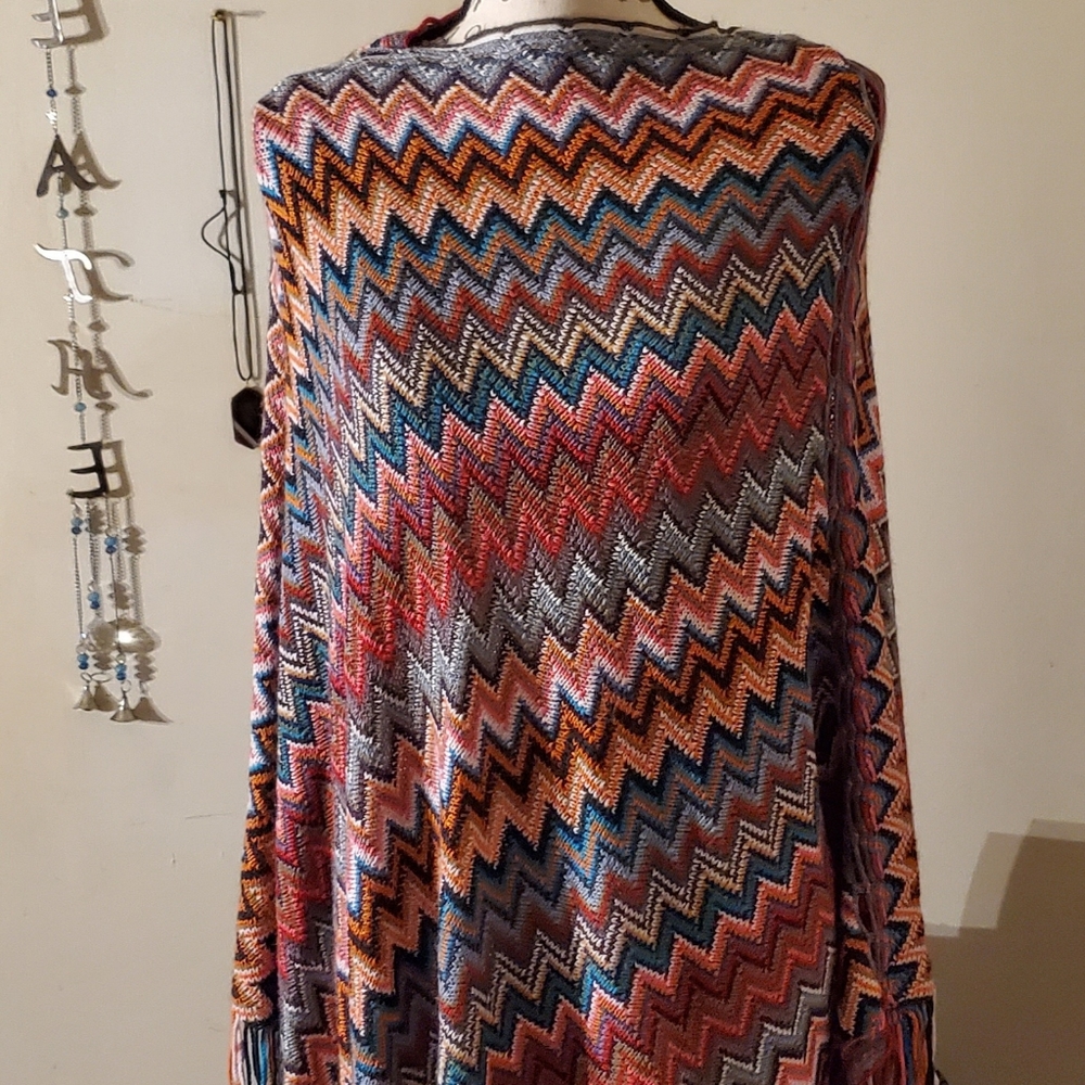 Multi-Color Poncho